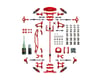 Image 1 for Yeah Racing Tamiya TT-02 Aluminum Upgrade Kit (Red)