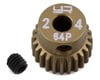 Image 1 for Yeah Racing 64P Hard Coated Aluminum Pinion Gear (24T)