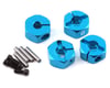 Image 1 for Yeah Racing Aluminum Clamping 12mm Hex (Blue) (4) (6mm)