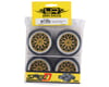 Image 4 for Yeah Racing Spec D Pre-Mounted Drift Tires w/LS Mesh Wheels (Chrome/Gold) (4)