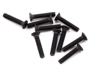 more-results: Associated package of twenty flat head hex machine screws are constructed of black ste