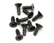more-results: Axial package of ten M3x8mm tapping hex socket flat head screws are constructed of bla