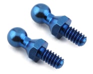 Custom Works Titanium Hex Ball Stud (Blue) (2) (Short) | product-also-purchased