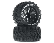 more-results: This is a pair of Duratrax 2.8 Hatchet MT tires mounted to black 6-spoke wheels with 1