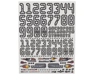 Firebrand RC Numbers Decal Sheet (White) (8.5x11") | product-related