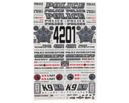 more-results: This is the Firebrand RC Police 1 Decals Sheet. This Police decals sheet is the perfec