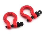 more-results: This is a pair of Hot Racing CNC machined anodized aluminum tow shackle D-rings in red