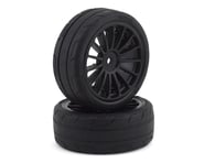 Kyosho Fazer Pre-Mounted Sedan Tires w/15 Spoke Wheels (2) (Black) | product-also-purchased