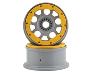 Losi DBXL 2.0 Wheels w/Beadlock (2) (Silver/Yellow) | product-related