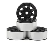 more-results: This is a set of four RC4WD Stamped Steel 1.55" Beadlock Wheels in Black. Industry fir