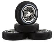 more-results: This is a set of four low profile lowrider tire with painted white wall, tire foams, c