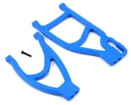 more-results: These are a pair of optional RPM extended left rear A-arms in blue for the 1/10 scale 