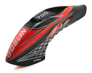 more-results: A replacement Goblin 700 Canopy in Red &amp; Carbon Fibger paint from SAB, suited for 
