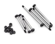 ST Racing Polished Steel Lock-Nut Style Hinge Pin Kit Black STRST3640BK | product-related