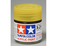 more-results: This is a Tamiya 23ml X-24 Clear Yellow Gloss Finish Acrylic Paint. Tamiya acrylic pai