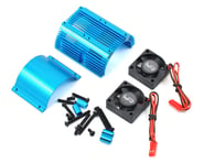 Yeah Racing 1/8 Twin Fan Aluminum Heat Sink w/2 Fans (Blue) (40.8mm diameter) | product-also-purchased