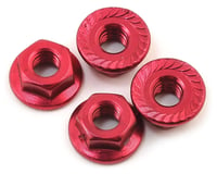 175RC Aluminum 4mm Serrated Wheel Nuts (Red)