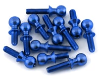 175RC Associated B6.2/T6.2/SC6.2/DR10 Titanium Ball Stud Kit (Blue) (12)