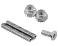 175RC RB10 "Ti-Look" Lower Arm Studs (Silver) (2)