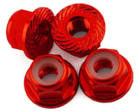 175RC Traxxas HOSS 4mm Locking Wheel Nuts (Red) (4)