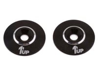 1UP Racing LowPro UltraLite Wing Washers (Black) (2)