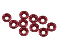 1UP Racing 3mm Countersunk Washers (Red) (10)