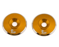 1UP Racing 3mm LowPro Wing Washers (Gold Shine) (2)