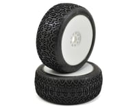 AKA Chain Link 1/8 Buggy Pre-Mounted Tires (2) (White)