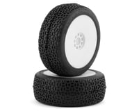 AKA Scribble 1/8 Buggy Pre-Mounted Tires (2) (White)