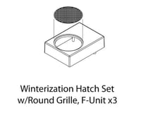 Athearn HO Winterization Hatch Set w/Round Grille, F-Unit