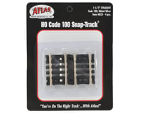 Atlas Railroad HO-Gauge Code 100 Snap-Track 1.5" Straight (4)