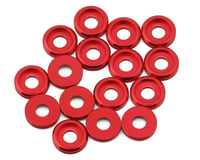 Team Brood 3mm 6061 Aluminum Button Head Washer (Red) (16)