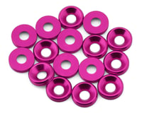 Team Brood 3mm 6061 Aluminum Countersunk Washer (Pink) (16)