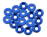 Team Brood 3mm 6061 Aluminum Countersunk Washer (Blue) (16)