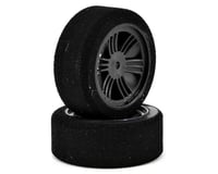 Contact 12mm Hex 1/10 Electric Sedan Dual Foam Tires (2) (Carbon Black)