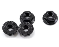 Core-RC 4mm Aluminum Serrated Wheel Nut (Black) (4)