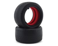 DE Racing Phenom Dirt Oval 2.2 Buggy Rear Tires w/Red Insert (2)