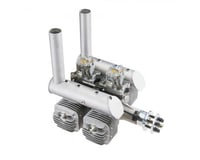 DLE Engines DLE-222 222cc 4-Cyl Gas Engine with Electronic Ignition and Mufflers