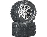 DuraTrax Sidearm MT 2.8 Mounted Truck Tires 1/2 Offset Chrome DTXC3517