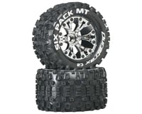 DuraTrax Sixpack MT 2.8 Mounted Truck Tires 2WD Front Chrome DTXC3519