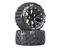 DuraTrax Pistol ST 2.8 Mounted Truck Tires 2WD Front Black DTXC3552