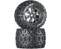 DuraTrax Six Pack 3.8 Mounted MT Tires Chrome (2) DTXC3583