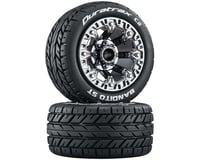 DuraTrax Bandito ST 2.2 Black Chrome Pre-Mounted Tires (2) DTXC5106