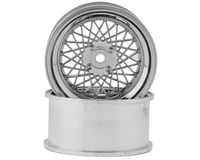 Mikuni Mesh Reinforced Drift Wheel (Chrome Silver) (6mm Offset)
