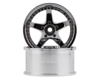 Mikuni Work Equip 5-Spoke Drift Wheels (Chrome Silver) (2)