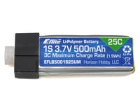 E-Flite 500mAh 1S 3.7V 25C LiPo Battery EFLB5001S25UM