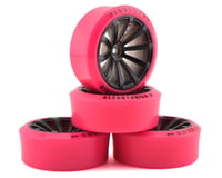 Firebrand RC Switchblade XDR6 5° Pre-Mounted Slick Drift Tires (4) (Black/Pink)