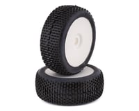 GRP Tires Easy Pre-Mounted 1/8 Buggy Tires (2) (White)
