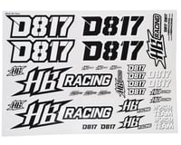 HB Racing D817 Sticker sheet
