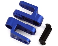 Hot Racing Traxxas Revo Aluminum Double-Shear Steering Servo Horn Arm (Blue) (2)